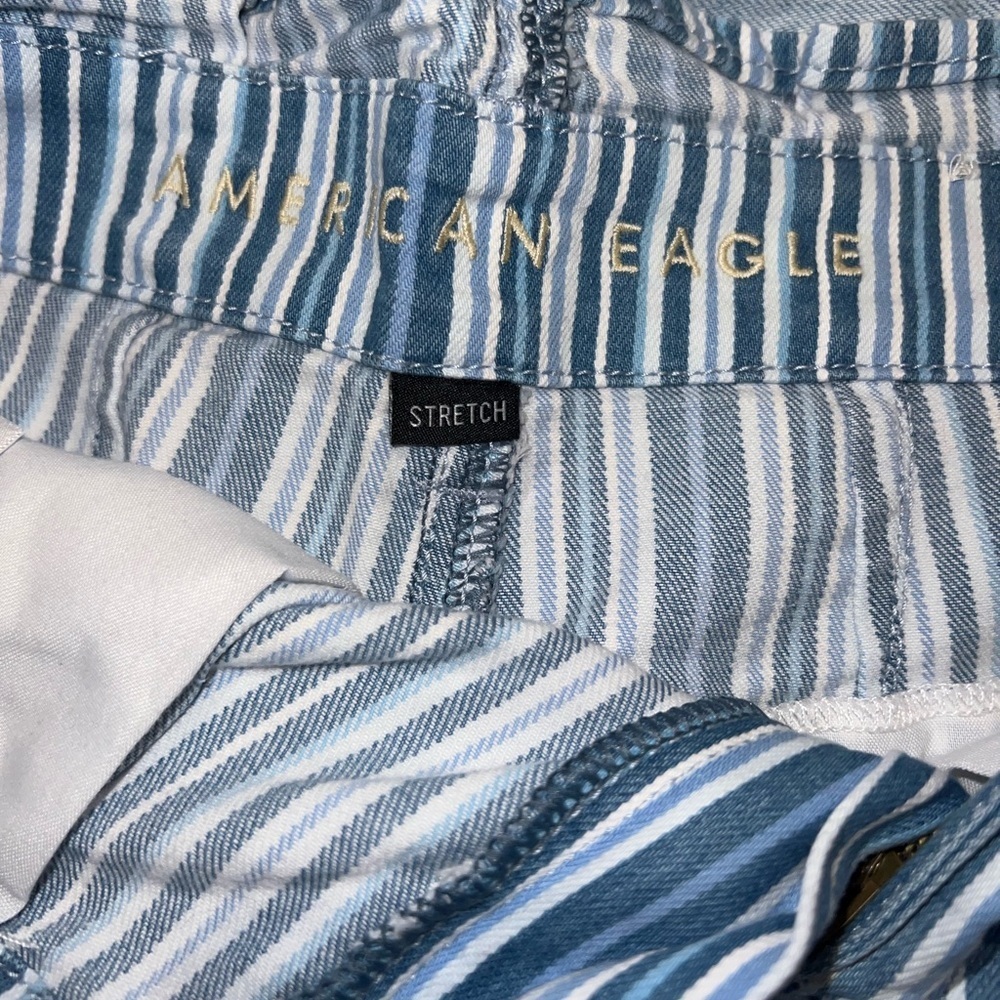 American Eagle Striped Paperbag Shorts - Picture 8 of 9